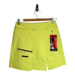 NWT Jamie Sadock Skinnylicious Golf Skort Size 2 Yellow Perfect Fit